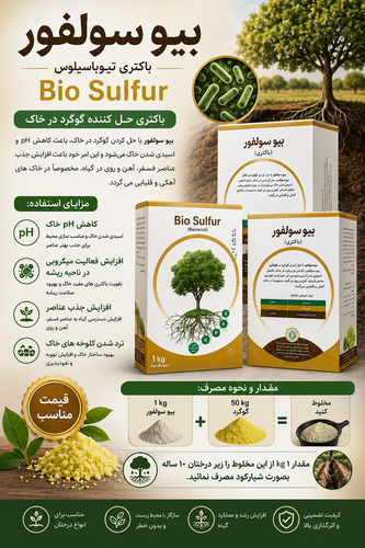 🌳بیو سولفور (باکتری تیوباسیلوس)1kg